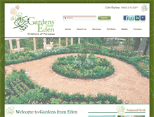 Tablet Screenshot of gardensfromeden.com